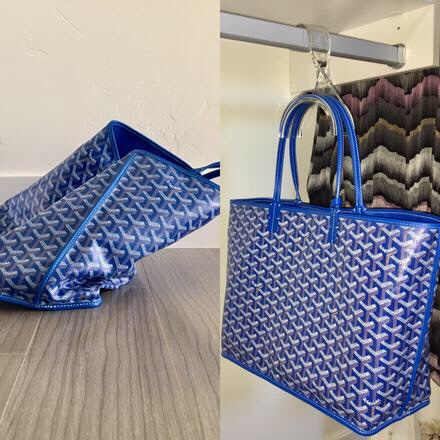 Organized closet with handbags