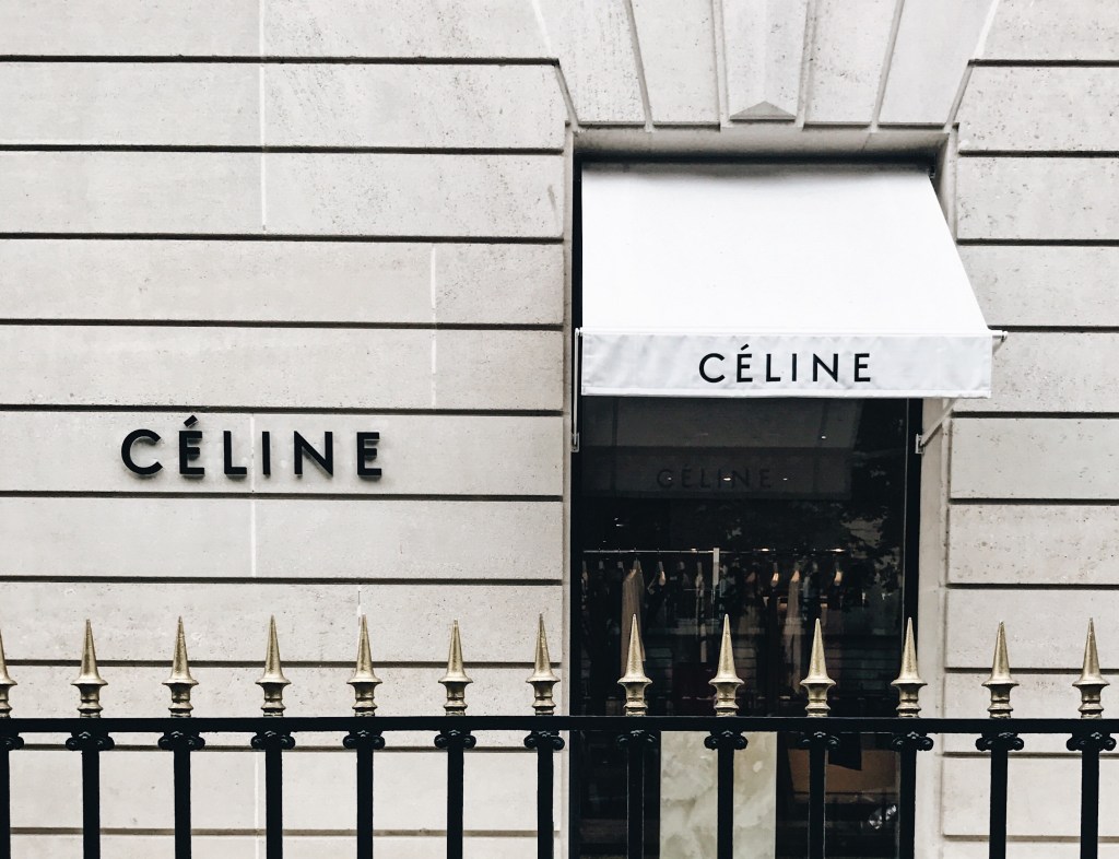 Celine storefront in Paris, France