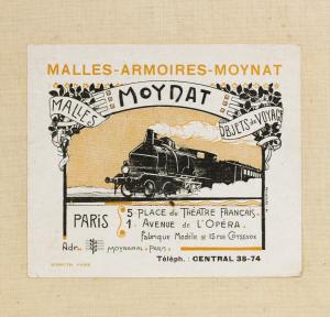 Moynat Vintage Train Ad | CoffeeAndHandbags.com #VintageFashion #Moynat #ParisFashion
