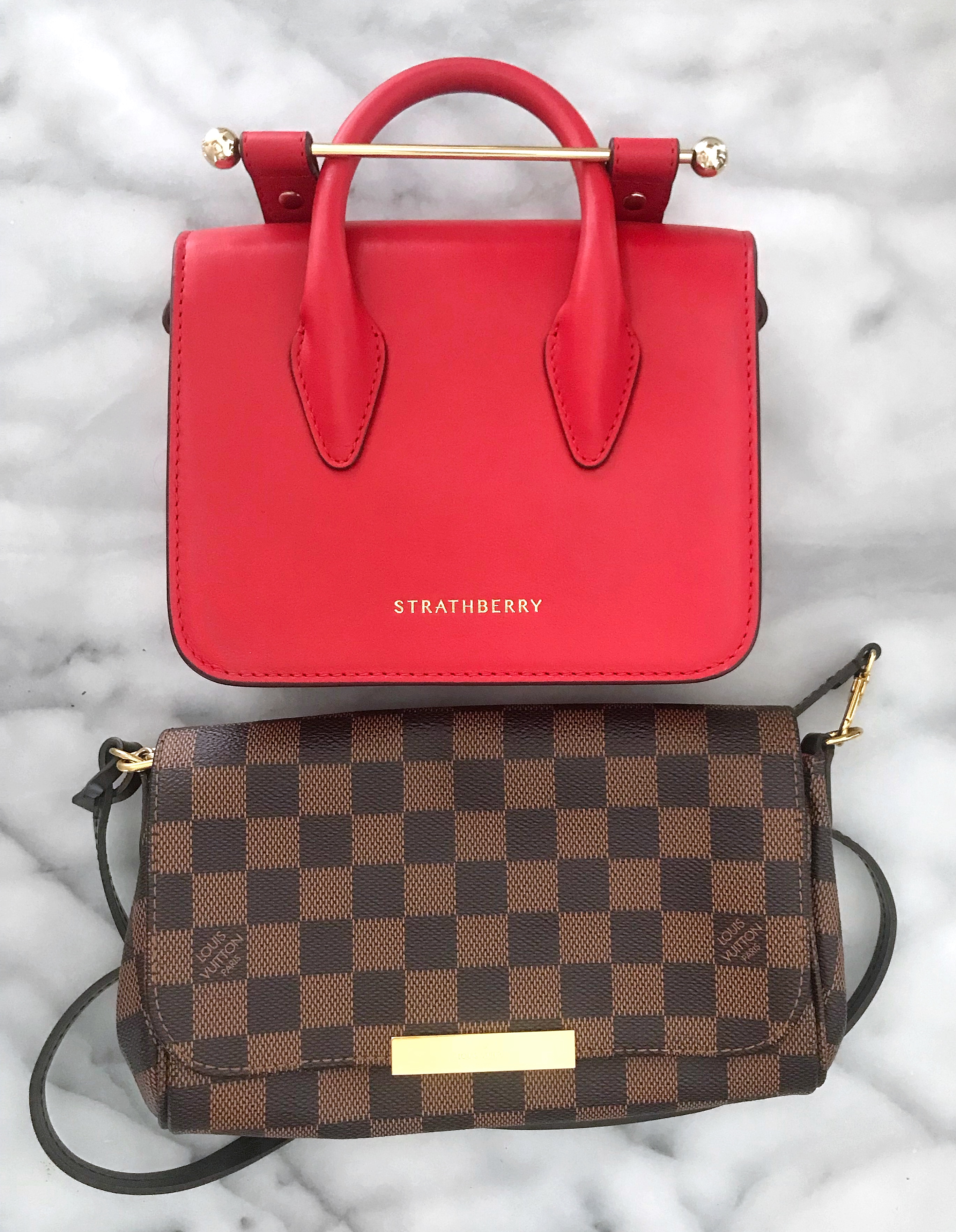 Strathberry Nano MC size comparison Favorite PM | CoffeeandHandbags.com