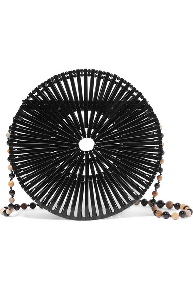 Cult Gaia Black Acrylic Luna Bag | Best Round Bags for Spring 2019 | CoffeeAndHandbags.com