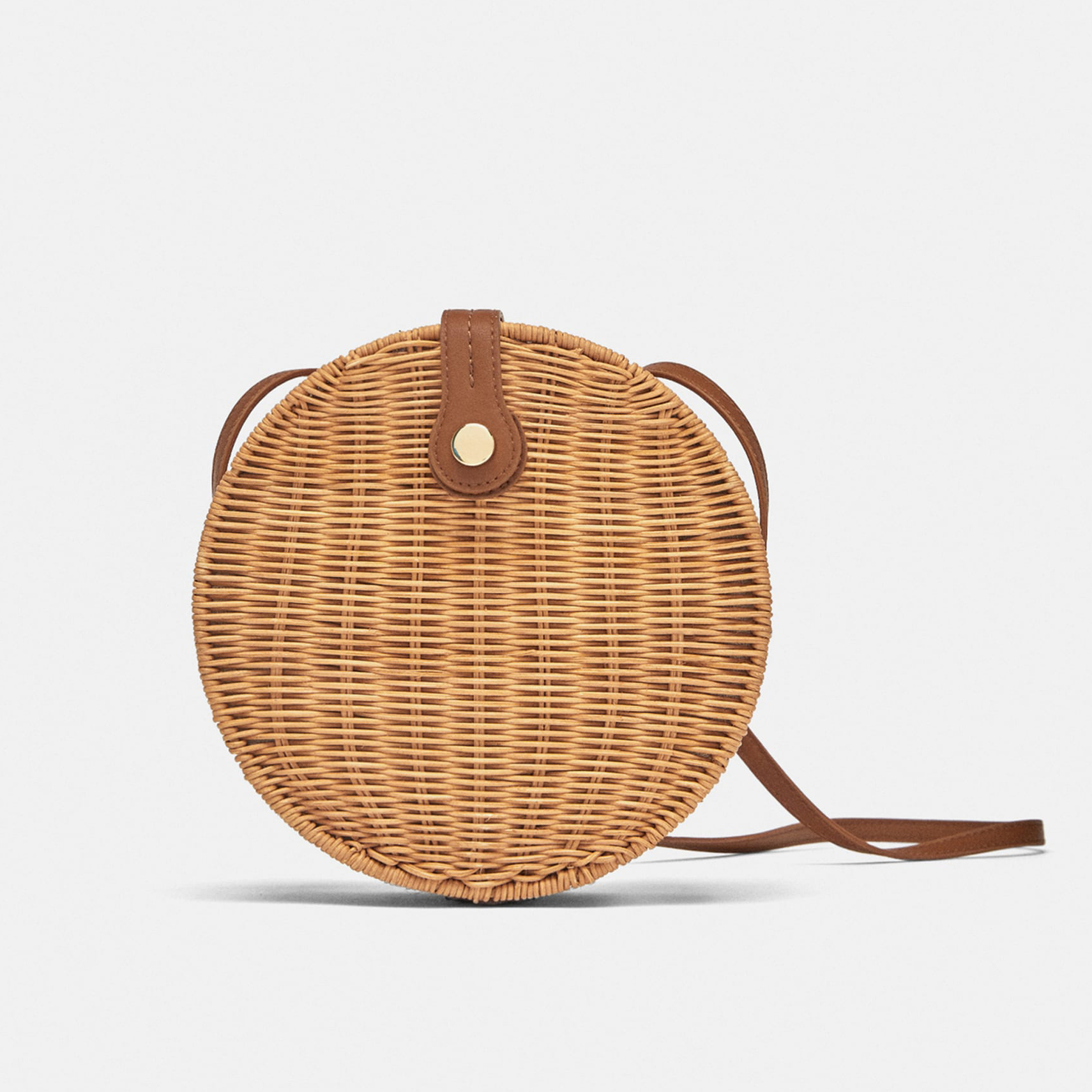 Zara Round Raffia Bag