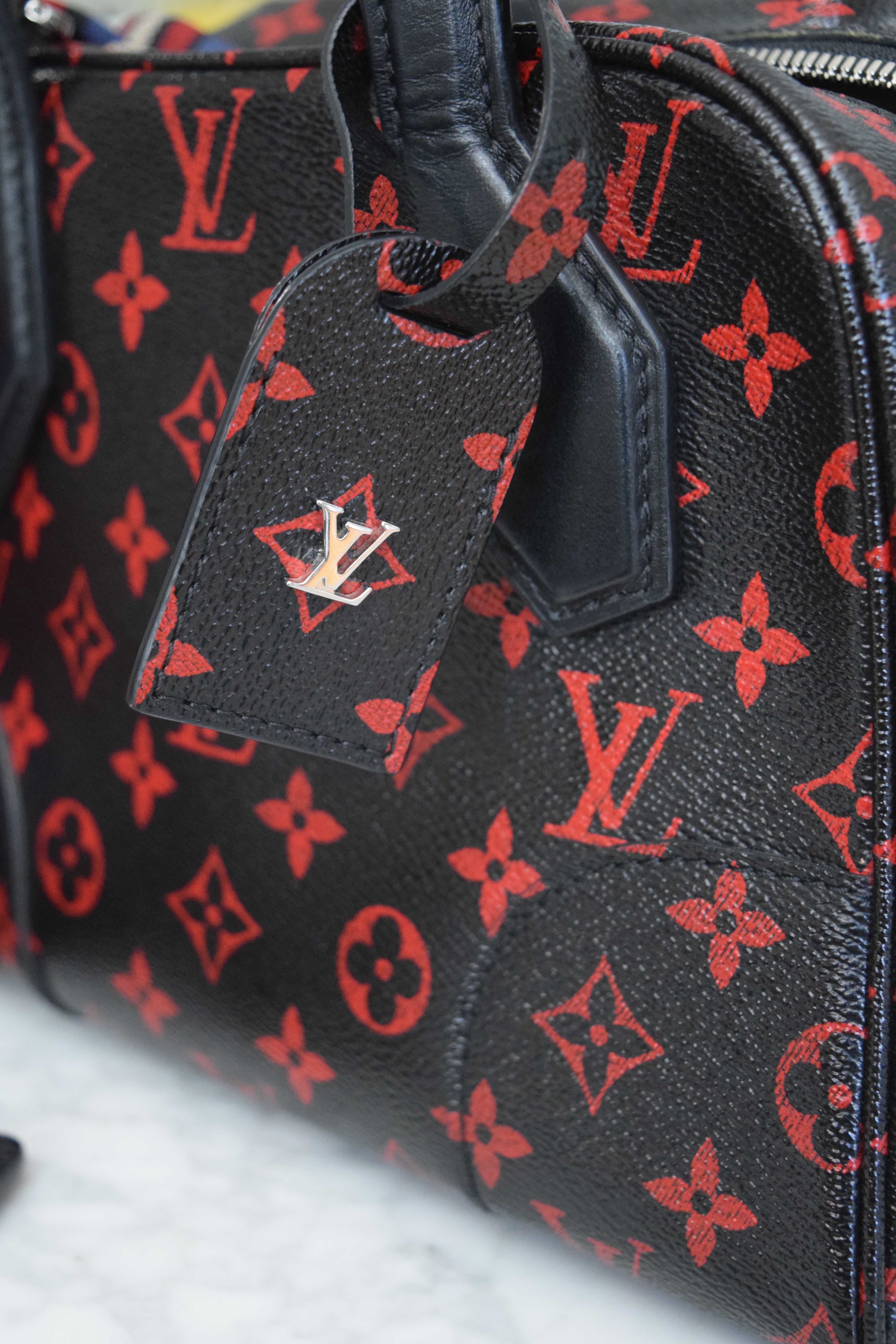 Louis Vuitton Black/Red LV Monogram Infrarouge 