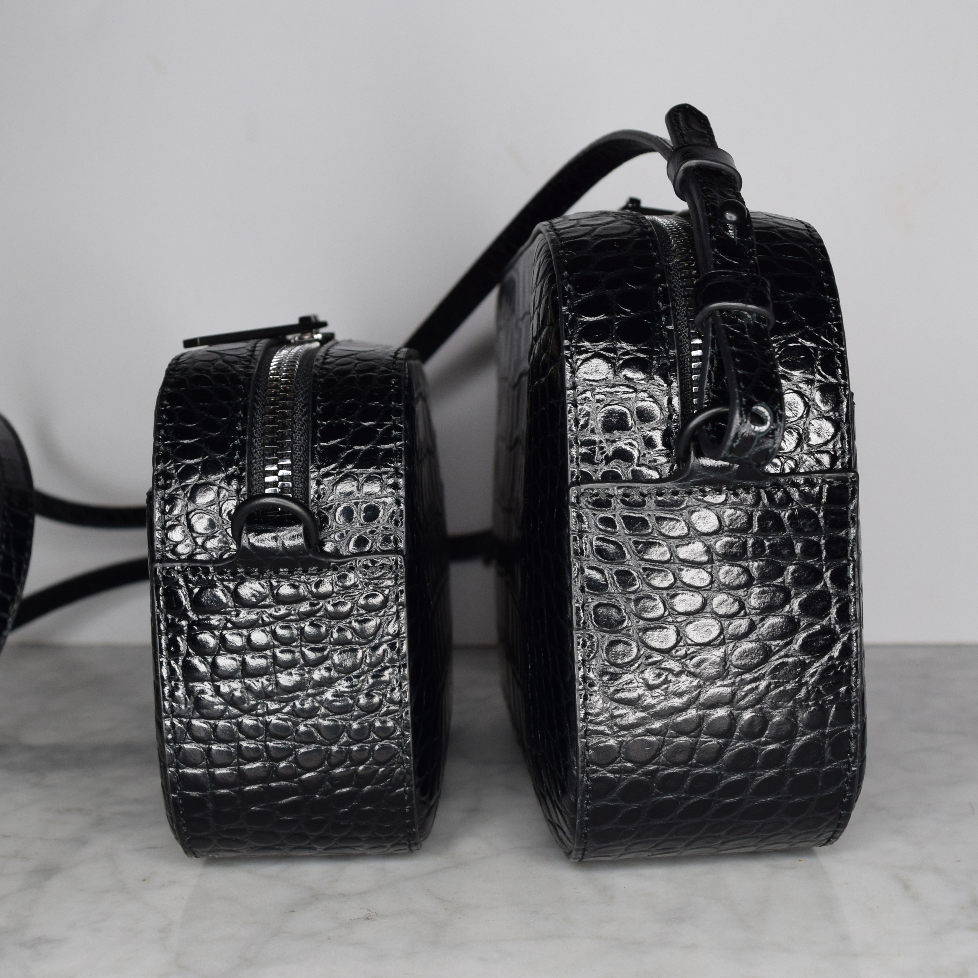 Pop and Suki Camera Bags side by side